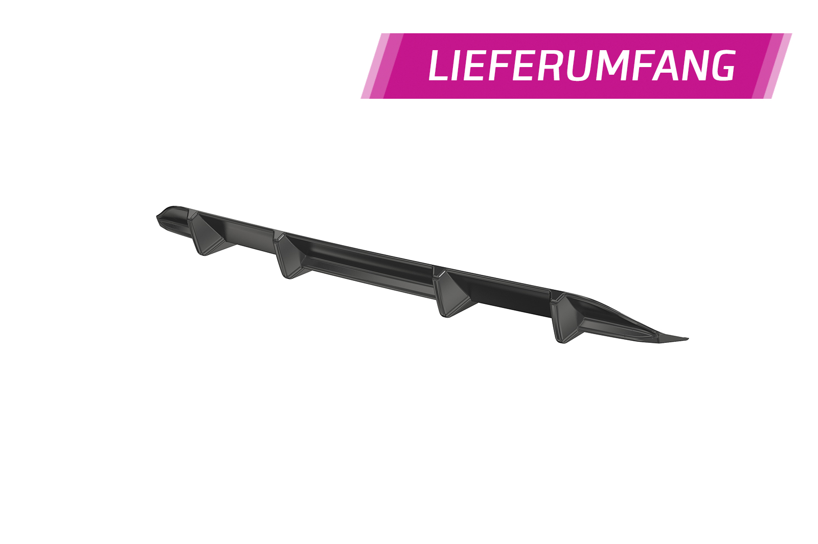 Diffuseur / Ajout de parechoc arrière pour VW Polo 6 2G (Typ AW) R-Line (facelift) (depuis 2021) - Fabriqué en ABS (6 finitions au choix)