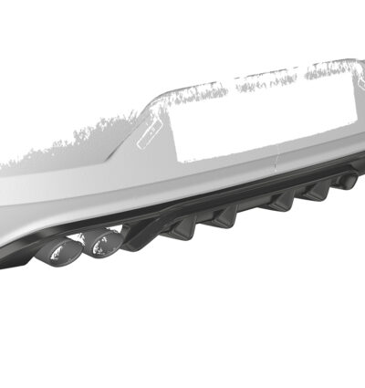 Diffuseur / Ajout de parechoc arrière pour VW Polo 6 2G (Typ AW) GTI (2017-2020) - Fabriqué en ABS (6 finitions au choix)