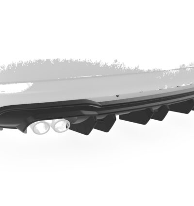Diffuseur / Ajout de parechoc arrière pour Audi A3 8V berline et cabriolet (S-Line) (2017-2020) - Fabriqué en ABS (6 finitions au choix)