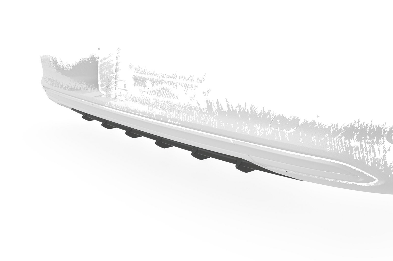 Diffuseur / Ajout de parechoc arrière pour Audi A3 8Y berline (finition de base et advanced) (depuis 2020) - Fabriqué en ABS (6 finitions au choix)