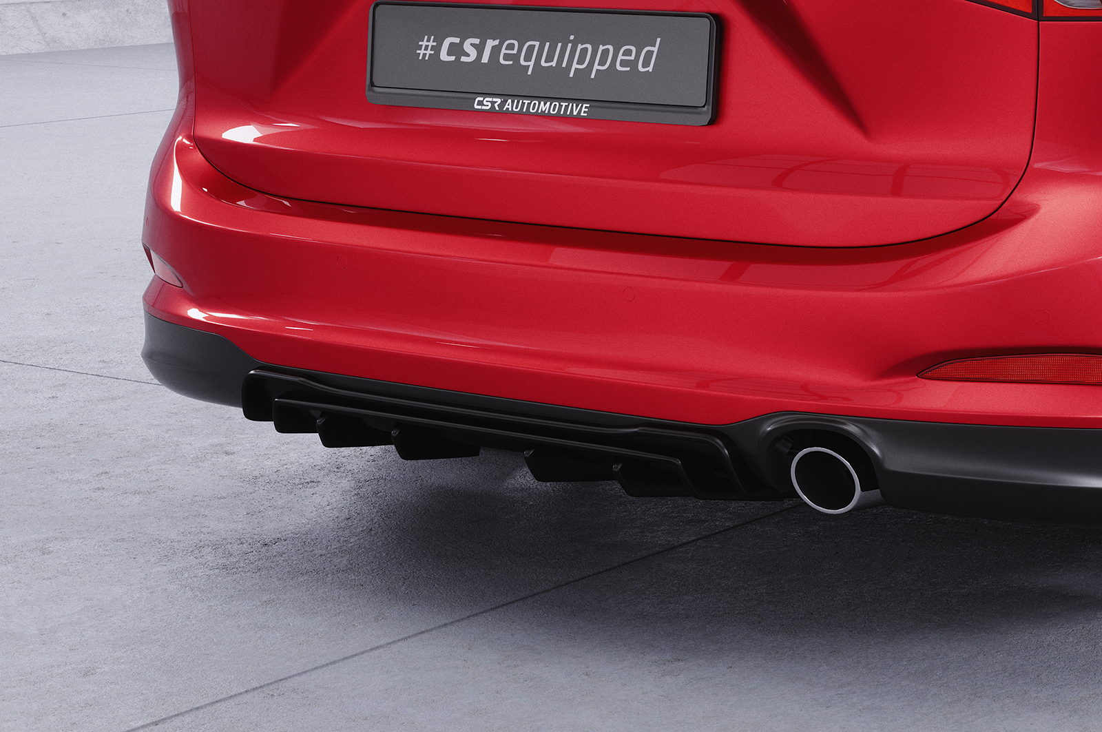 Diffuseur / Ajout de parechoc arrière pour Ford Focus MK4 break (préfacelift) (2018-2022) - Fabriqué en ABS (6 finitions au choix)