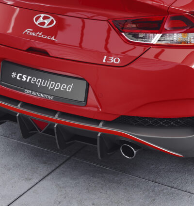 Diffuseur / Ajout de parechoc arrière pour Hyundai I30 (PD) Fastback N Performance (facelift) (depuis 2021) - Fabriqué en ABS 10mm (à peindre ou polir)