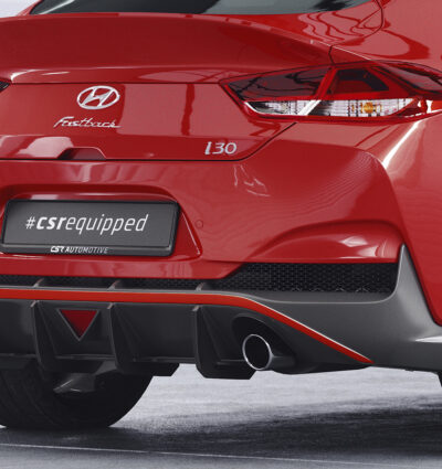 Diffuseur / Ajout de parechoc arrière pour Hyundai I30 (PD) Fastback N Performance (facelift) (depuis 2021) - Fabriqué en ABS 10mm (à peindre ou polir)