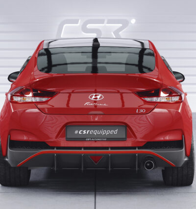 Diffuseur / Ajout de parechoc arrière pour Hyundai I30 (PD) Fastback N Performance (facelift) (depuis 2021) - Fabriqué en ABS 10mm (à peindre ou polir)