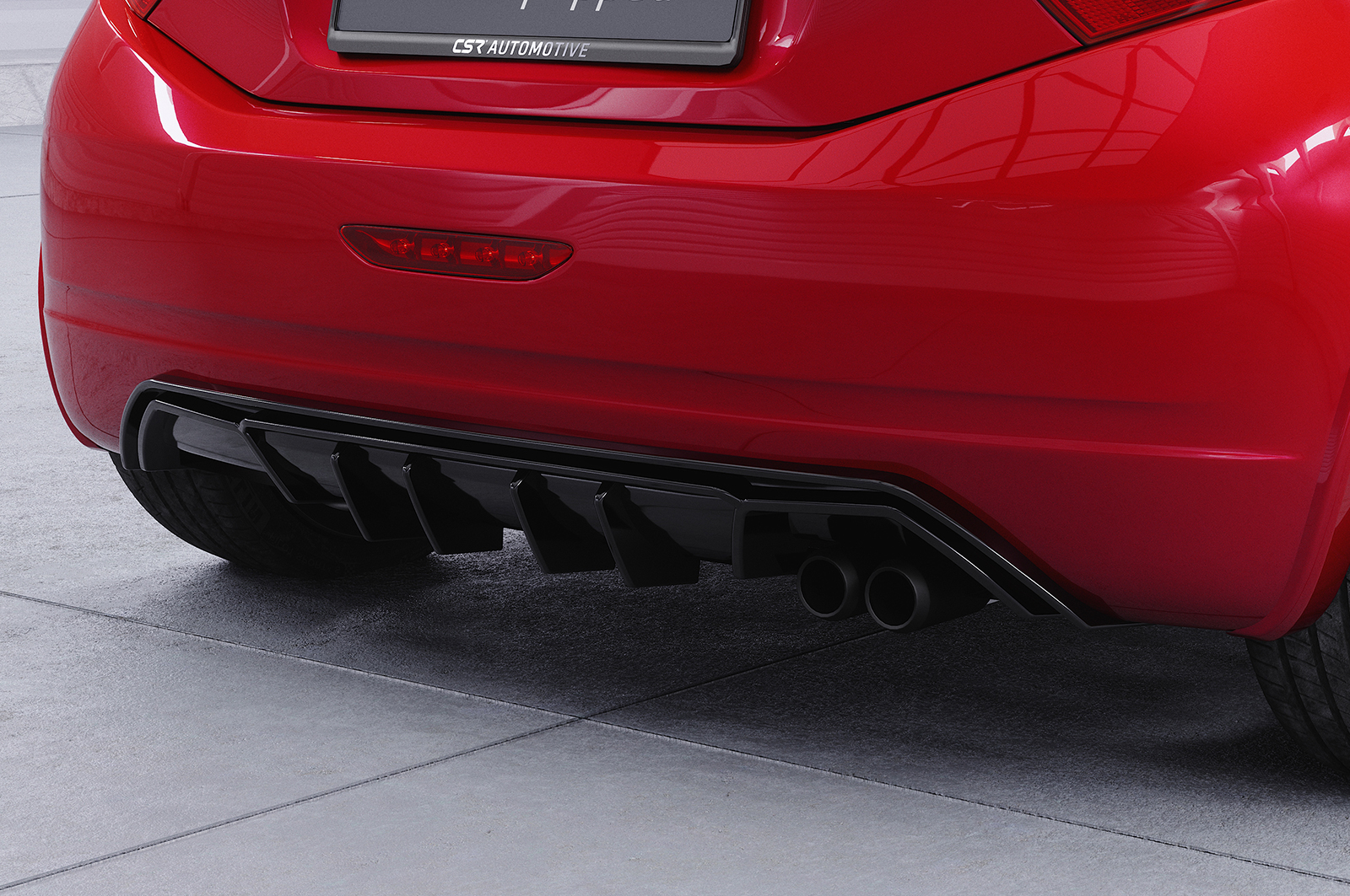 Diffuseur / Ajout de parechoc arrière pour Peugeot 208 GTi (facelift) (10/2014-04/2018) - Fabriqué en ABS (6 finitions au choix)