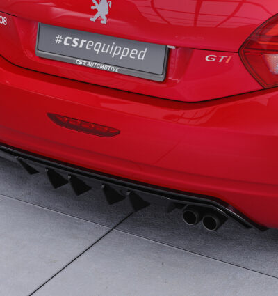 Diffuseur / Ajout de parechoc arrière pour Peugeot 208 GTi (facelift) (10/2014-04/2018) - Fabriqué en ABS (6 finitions au choix)