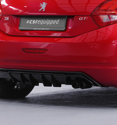 Diffuseur / Ajout de parechoc arrière pour Peugeot 208 GTi (facelift) (10/2014-04/2018) - Fabriqué en ABS (6 finitions au choix)