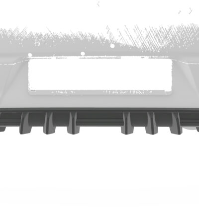 Diffuseur / Ajout de parechoc arrière pour Kia Rio 4 (YB) toutes carrosseries (2017-2023) - Fabriqué en ABS (6 finitions au choix)