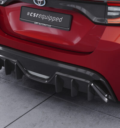 Diffuseur / Ajout de parechoc arrière pour Toyota Yaris 4 (XP21) toutes carrosseries (depuis 2020) - Fabriqué en ABS (6 finitions au choix)