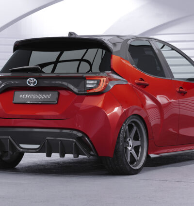 Diffuseur / Ajout de parechoc arrière pour Toyota Yaris 4 (XP21) toutes carrosseries (depuis 2020) - Fabriqué en ABS (6 finitions au choix)