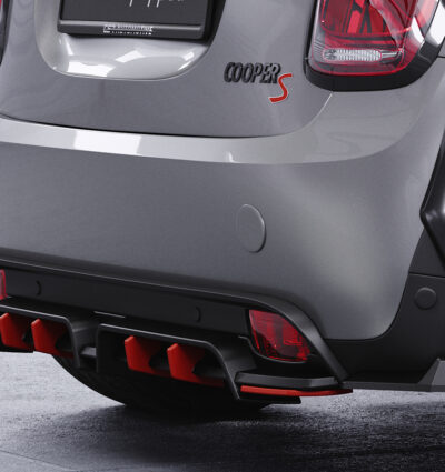 Diffuseur / Ajout de parechoc arrière pour Mini F56 Cooper SE (depuis 2021) - Fabriqué en ABS (6 finitions au choix)
