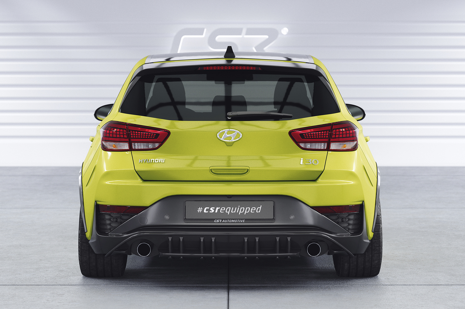 Diffuseur / Ajout de parechoc arrière pour Hyundai I30 (PD) N / N Performance (facelift) (depuis 09/2020) - Fabriqué en ABS (6 finitions au choix)