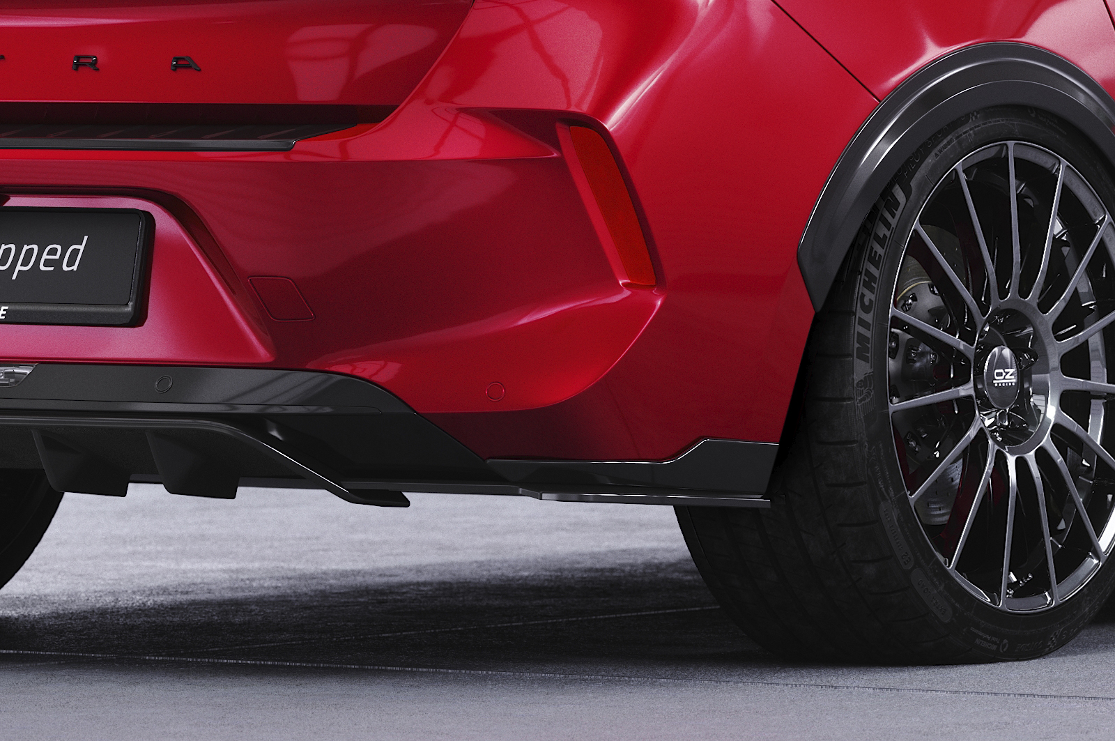Diffuseur / Ajout de parechoc arrière pour Opel Astra L toutes carrosseries (hatchback / 5 portes) (depuis 2022) - Fabriqué en ABS (6 finitions au choix)