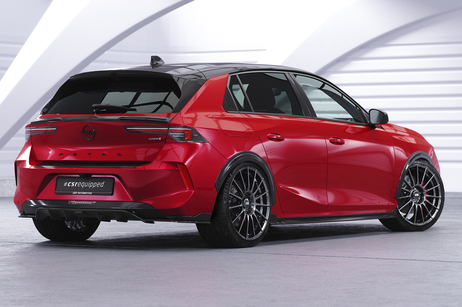 Diffuseur / Ajout de parechoc arrière pour Opel Astra L toutes carrosseries (hatchback / 5 portes) (depuis 2022) - Fabriqué en ABS (6 finitions au choix)