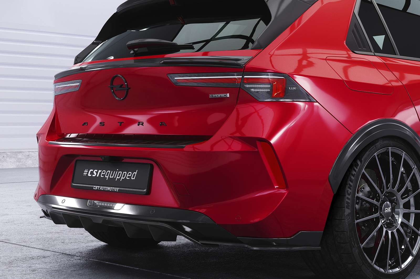 Diffuseur / Ajout de parechoc arrière pour Opel Astra L toutes carrosseries (hatchback / 5 portes) (depuis 2022) - Fabriqué en ABS (6 finitions au choix)
