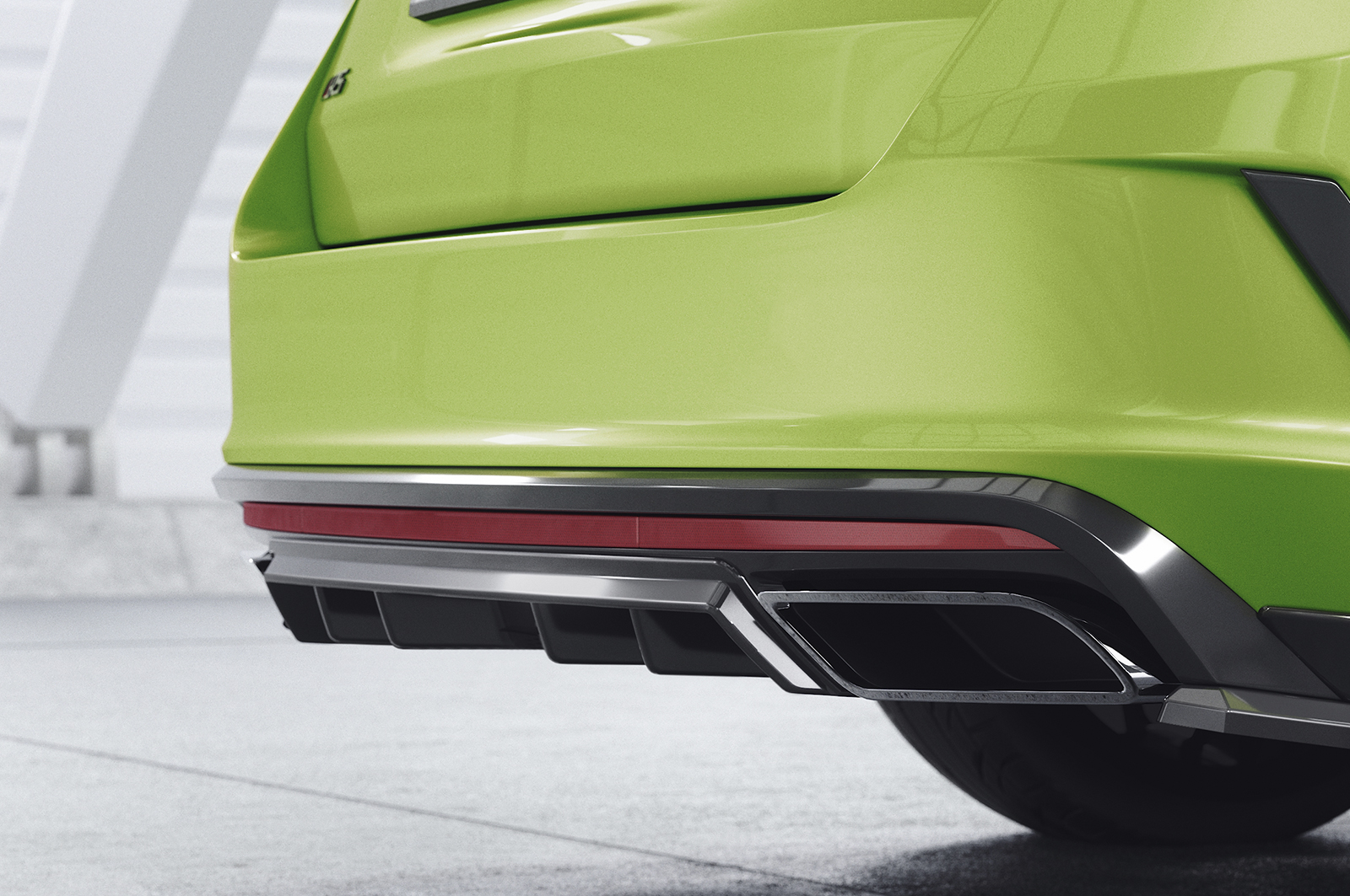 Diffuseur / Ajout de parechoc arrière pour Skoda Octavia 4 RS / RS Plus (depuis 2019) - Fabriqué en ABS (6 finitions au choix)