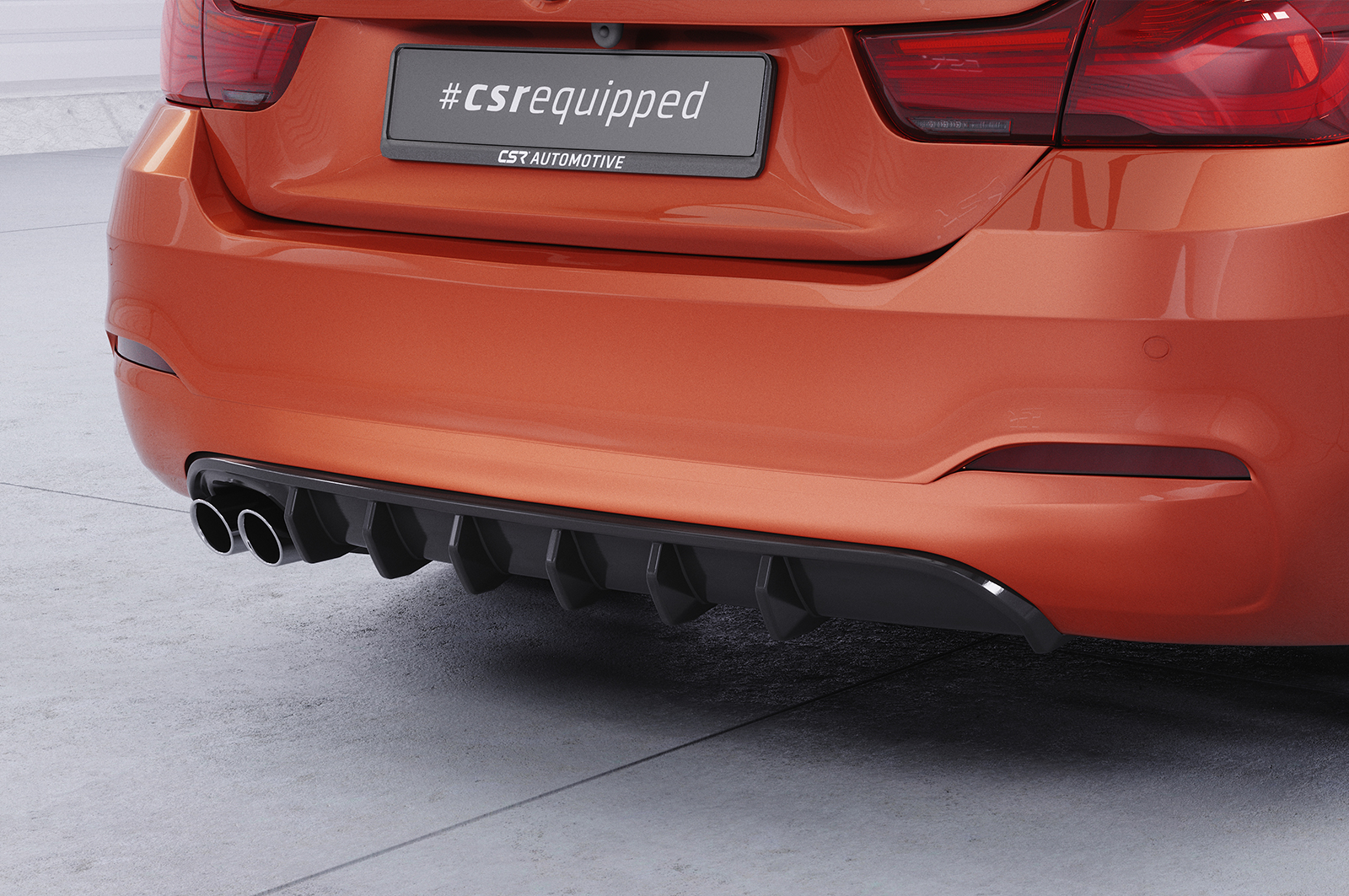Diffuseur / Ajout de parechoc arrière pour BMW Série 4 (F36) Grand coupé (facelift) (2017-2021) - Fabriqué en ABS (6 finitions au choix)