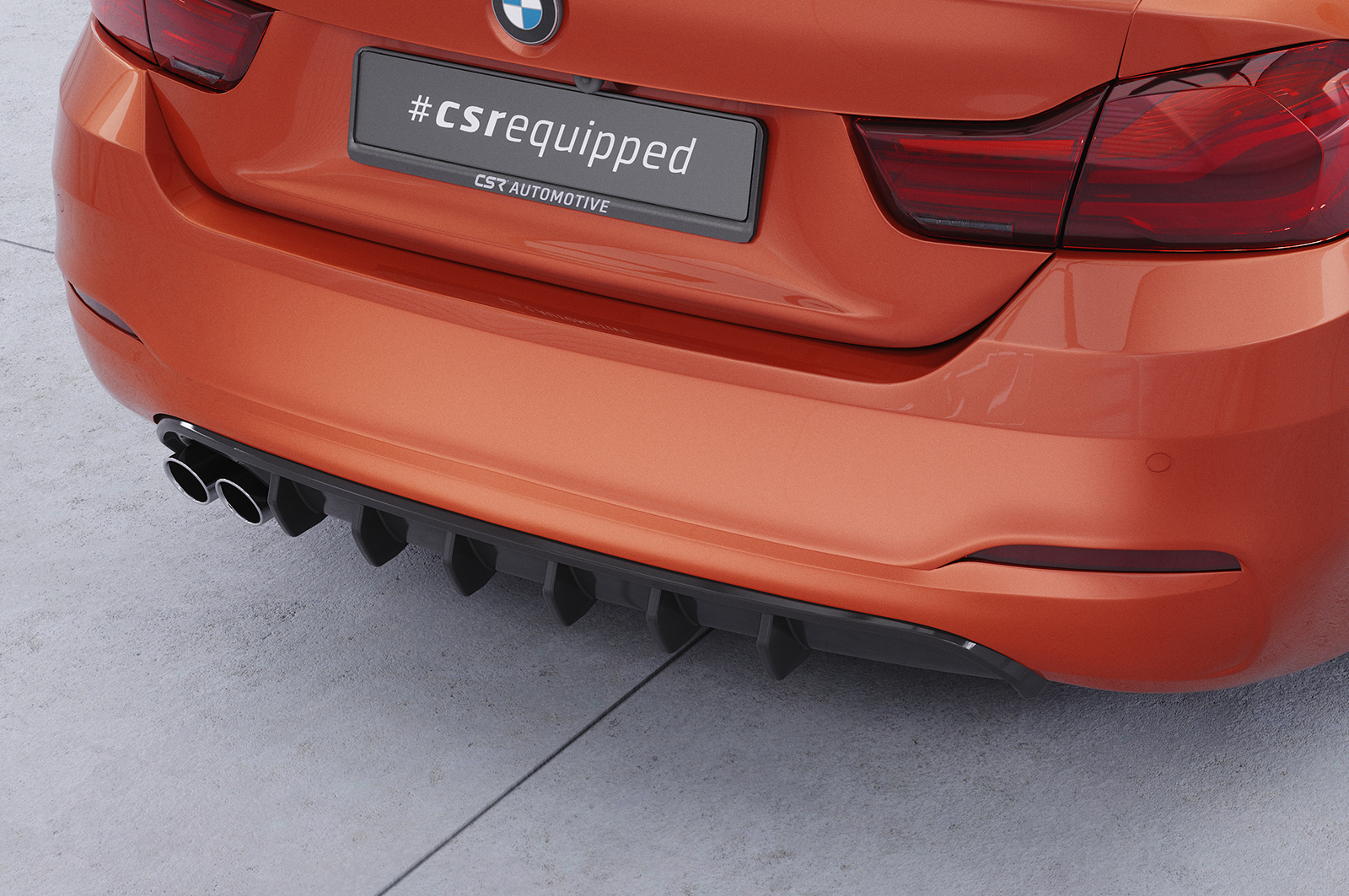 Diffuseur / Ajout de parechoc arrière pour BMW Série 4 (F36) Grand coupé (facelift) (2017-2021) - Fabriqué en ABS (6 finitions au choix)