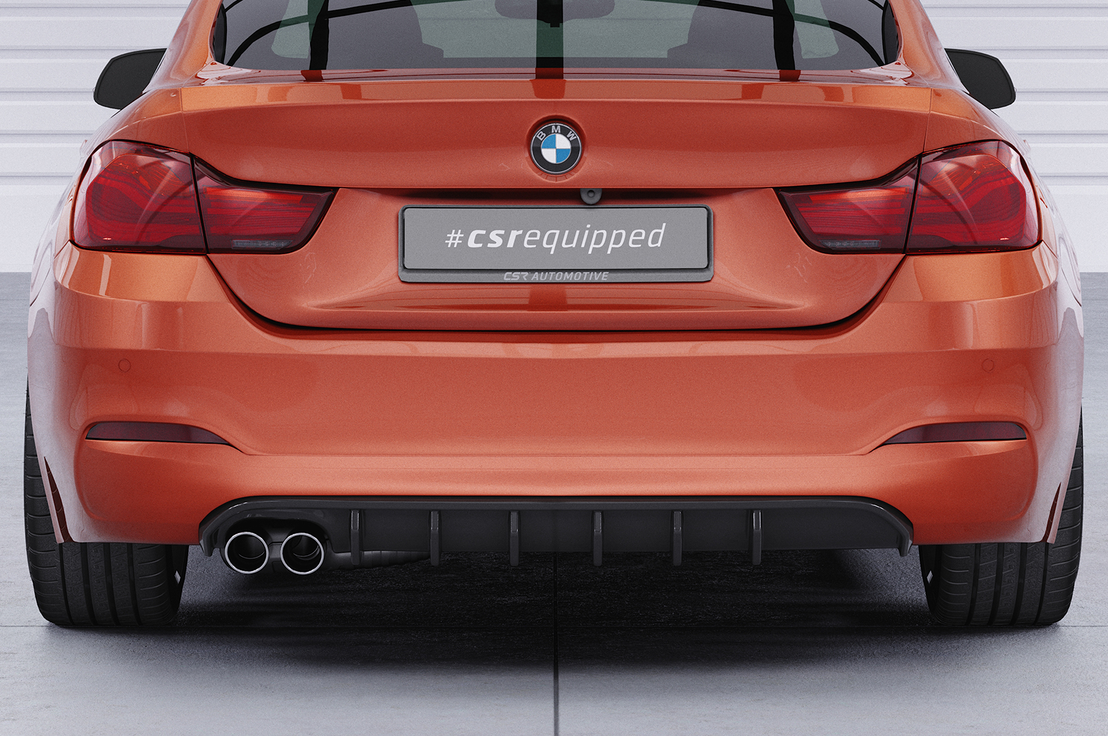 Diffuseur / Ajout de parechoc arrière pour BMW Série 4 (F36) Grand coupé (facelift) (2017-2021) - Fabriqué en ABS (6 finitions au choix)