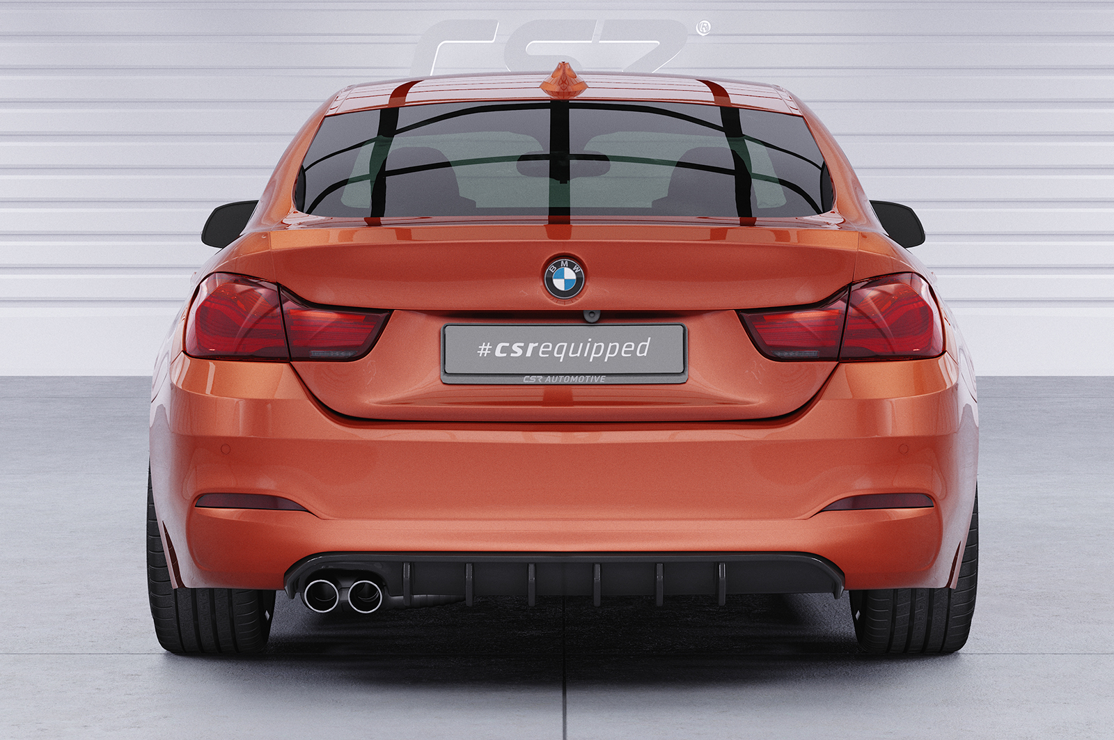 Diffuseur / Ajout de parechoc arrière pour BMW Série 4 (F36) Grand coupé (facelift) (2017-2021) - Fabriqué en ABS (6 finitions au choix)