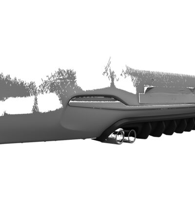 Diffuseur / Ajout de parechoc arrière pour BMW Série 4 (F36) Grand coupé (facelift) (2017-2021) - Fabriqué en ABS (6 finitions au choix)