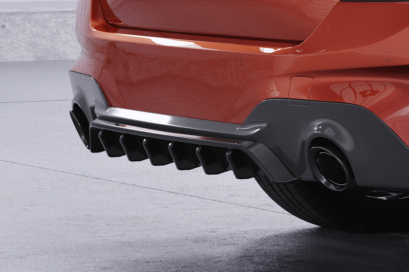 Diffuseur / Ajout de parechoc arrière pour BMW Série 3 G20 / G21 berline et break avec Pack M (2019-2022) - Fabriqué en ABS (6 finitions au choix)