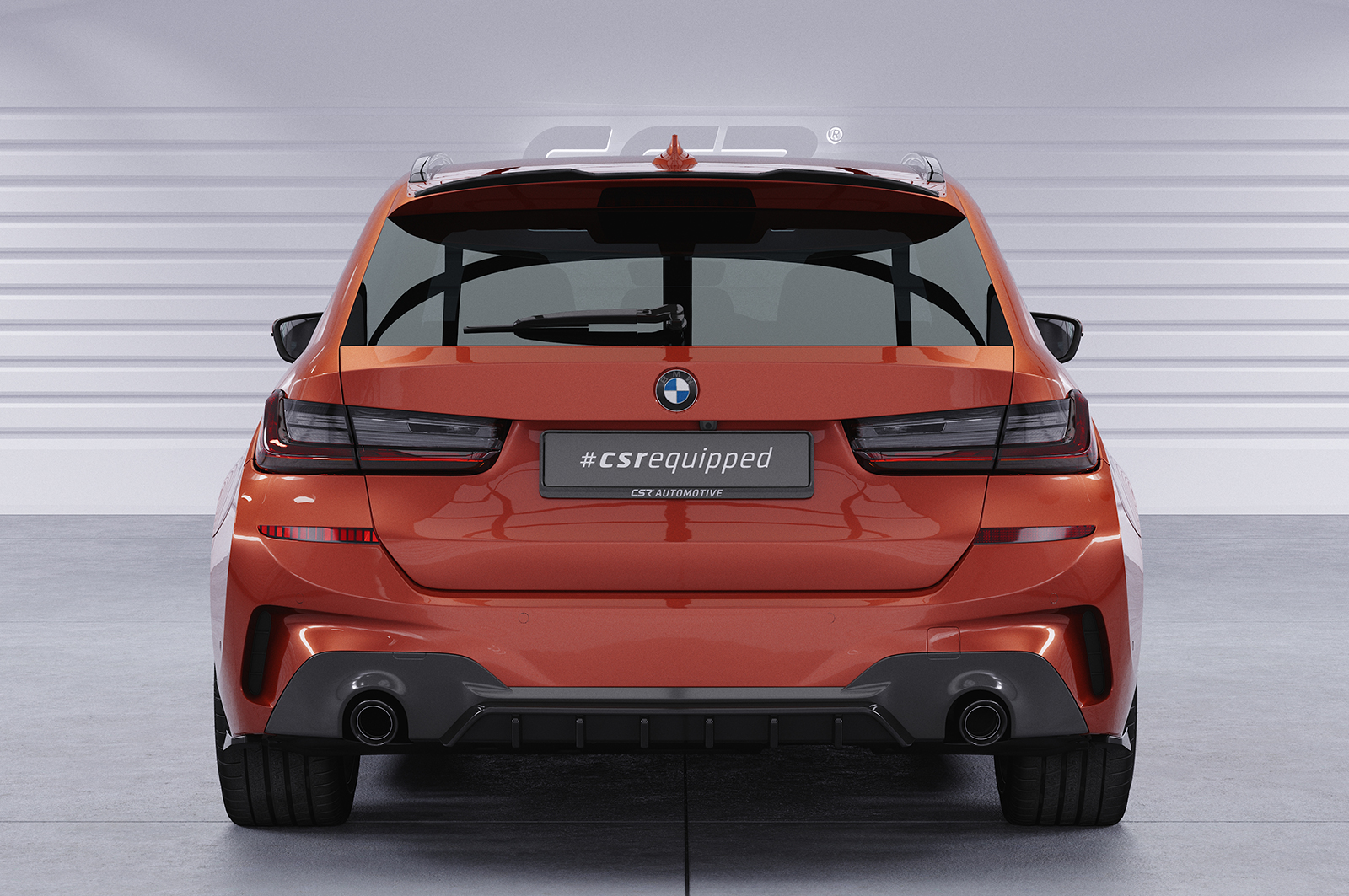 Diffuseur / Ajout de parechoc arrière pour BMW Série 3 G20 / G21 berline et break avec Pack M (2019-2022) - Fabriqué en ABS (6 finitions au choix)