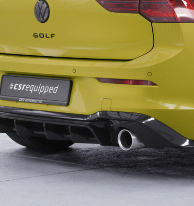 Diffuseur / Ajout de parechoc arrière pour VW Golf 8 (Typ CD) GTI (depuis 2020) - Fabriqué en ABS (6 finitions au choix)