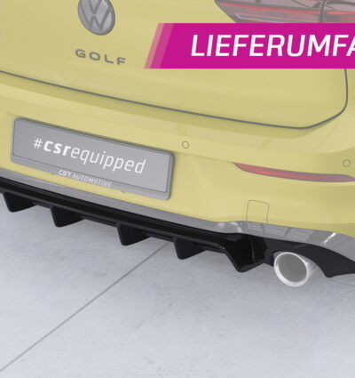 Diffuseur / Ajout de parechoc arrière pour VW Golf 8 (Typ CD) GTI (depuis 2020) - Fabriqué en ABS (6 finitions au choix)