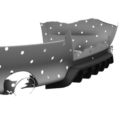 Diffuseur / Ajout de parechoc arrière pour BMW Série 6 E63 / E64 coupé et cabriolet (facelift) (2007-2010) - Fabriqué en ABS (6 finitions au choix)