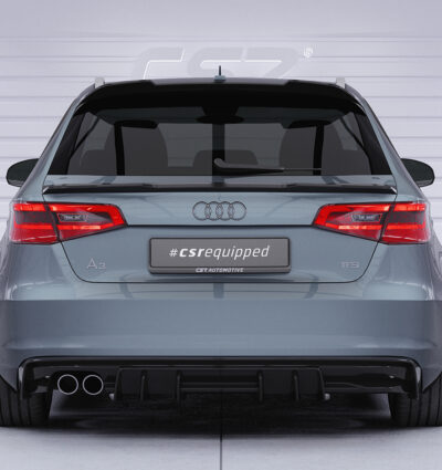 Diffuseur / Ajout de parechoc arrière pour Audi A3 8V sauf cabriolet et berline (2012-2016) - Fabriqué en ABS (6 finitions au choix)