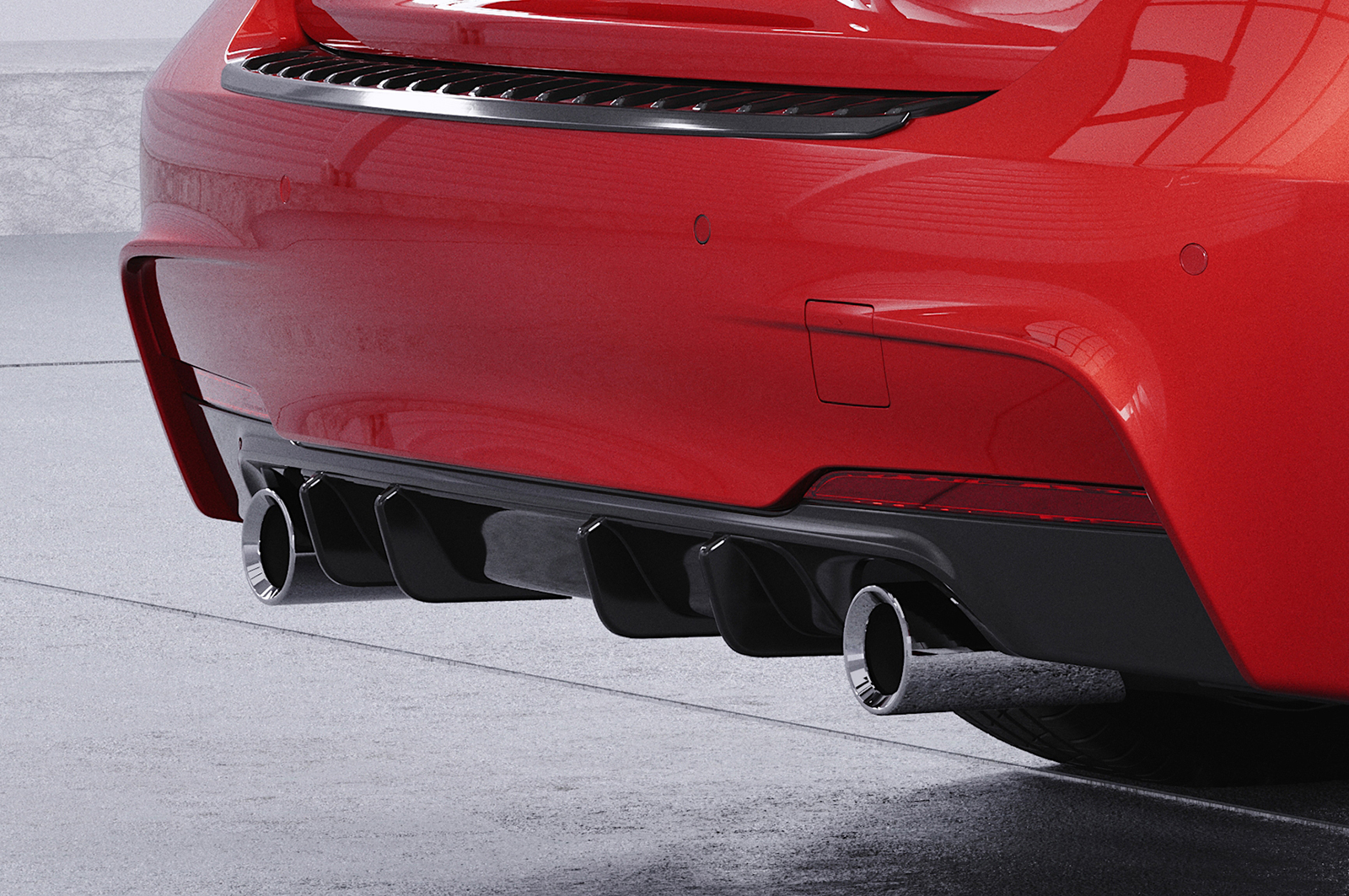 Diffuseur / Ajout de parechoc arrière pour BMW Série 3 F30 berline avec Pack M (2011-2019) - Fabriqué en ABS (6 finitions au choix)