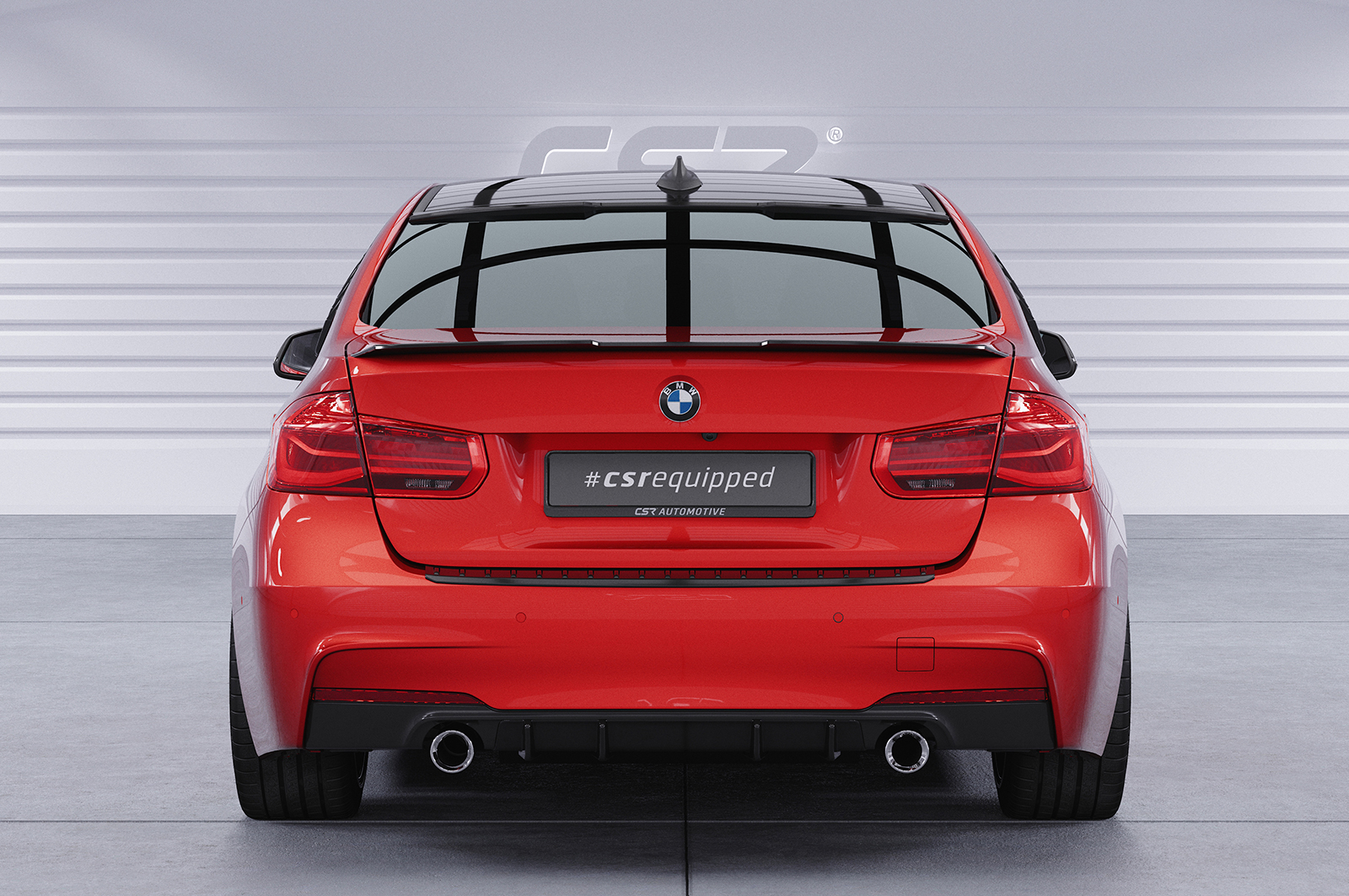 Diffuseur / Ajout de parechoc arrière pour BMW Série 3 F30 berline avec Pack M (2011-2019) - Fabriqué en ABS (6 finitions au choix)
