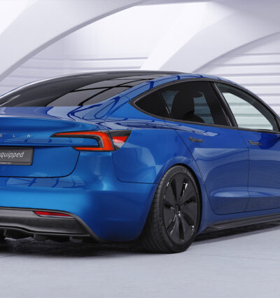 Diffuseur / Ajout de parechoc arrière pour Tesla Model 3 toutes carrosseries (facelift) (depuis 09/2023) - Fabriqué en ABS (6 finitions au choix)