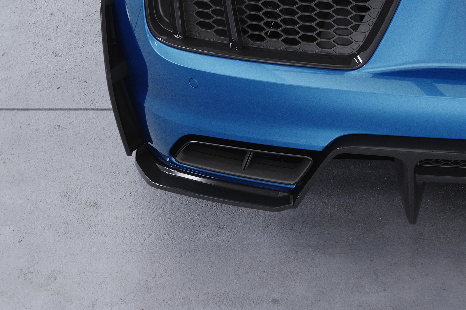 Diffuseur / Ajout de parechoc arrière pour Audi R8 (Typ 4S) coupé et Spyder (préfacelift) (05/2015-03/2019) - Fabriqué en ABS (6 finitions au choix)
