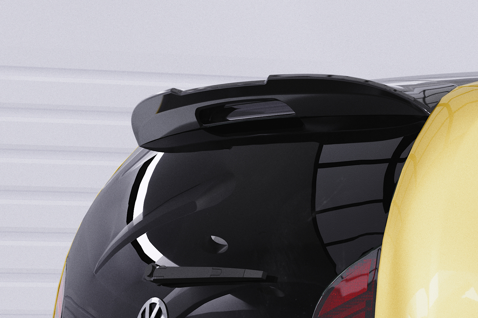 Becquet / Extension CAP pour VW up! toutes carrosseries finition de base (depuis 2011) - Fabriqué en ABS (6 finitions au choix)
