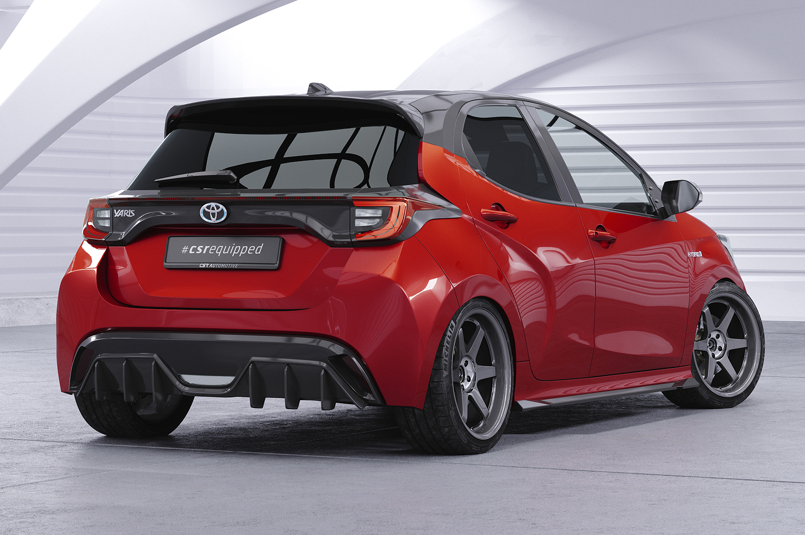 Becquet / Extension CAP pour Toyota Yaris 4 (XP21) toutes carrosseries (depuis 2021) - Fabriqué en ABS (6 finitions au choix)