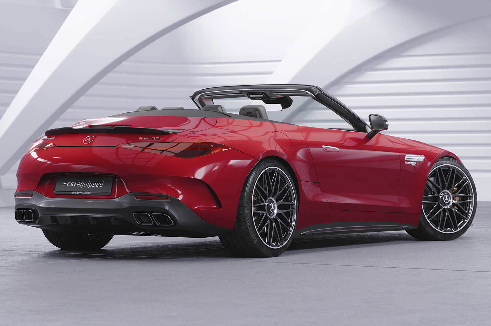 Becquet / Extension CAP pour Mercedes-Benz SL 43 / 55 / 63 AMG (depuis 11/2021) - Fabriqué en ABS (6 finitions au choix)