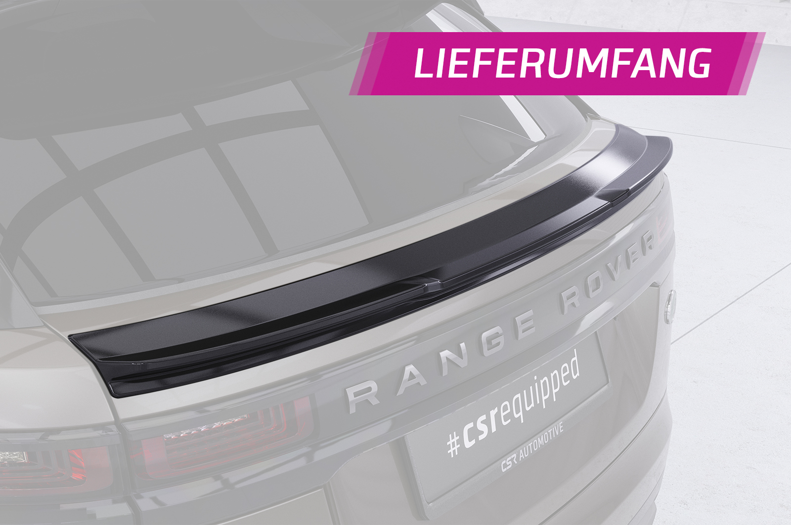 Becquet / Extension CAP pour Land Rover Range Rover Velar toutes carrosseries (depuis 2017) - Fabriqué en ABS (6 finitions au choix)