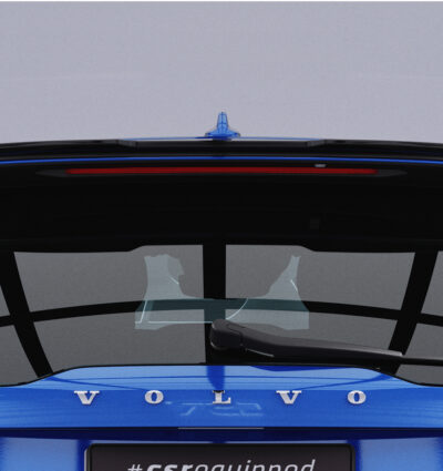 Becquet / Extension CAP pour Volvo XC90 (2. Gen) toutes carrosseries (depuis 2015) - Fabriqué en ABS (6 finitions au choix)