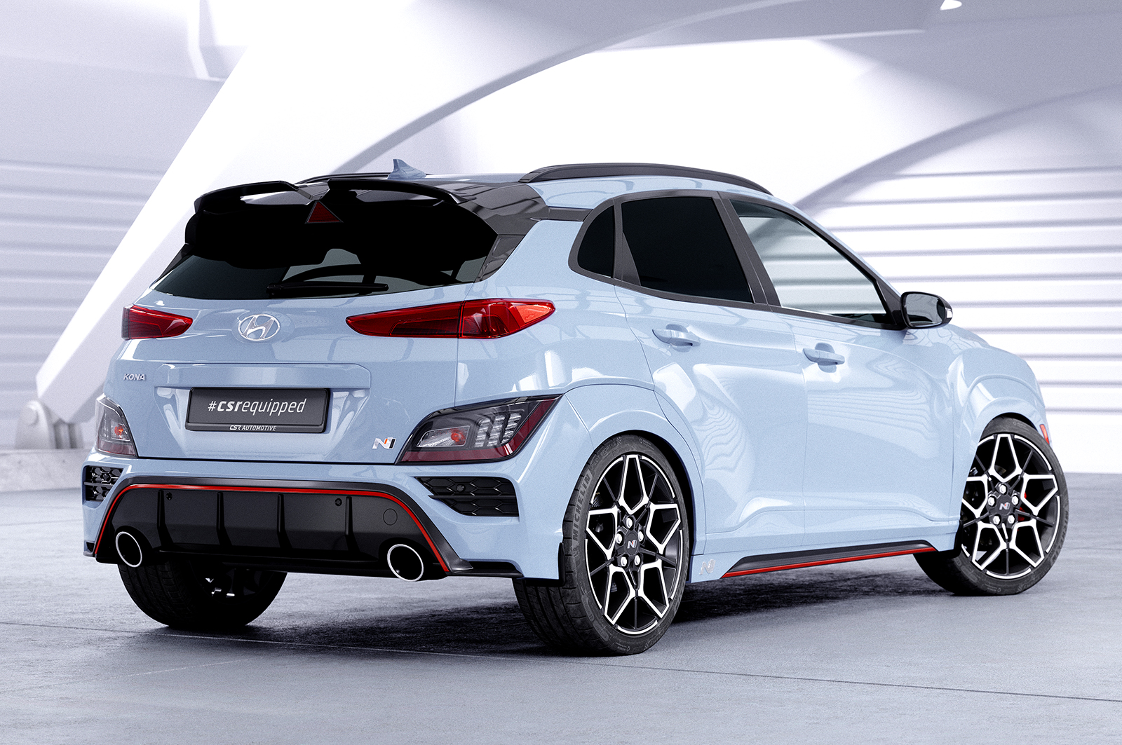 Becquet / Extension CAP pour Hyundai Kona N (depuis 2021) - Fabriqué en ABS (6 finitions au choix)