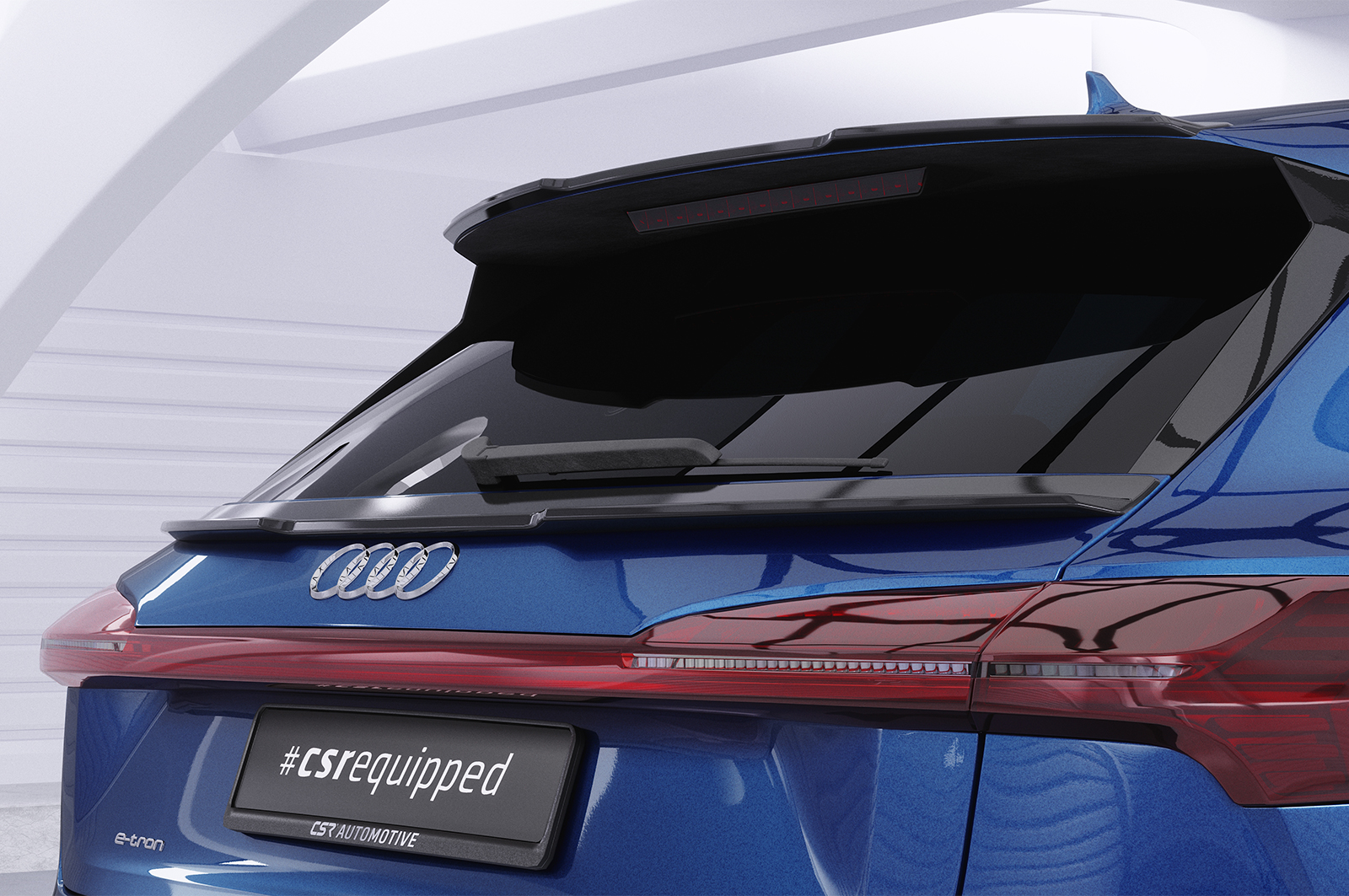 Becquet / Extension CAP pour Audi e-tron / Q8 e-tron GE toutes carrosseries (depuis 2018) - Fabriqué en ABS (6 finitions au choix)