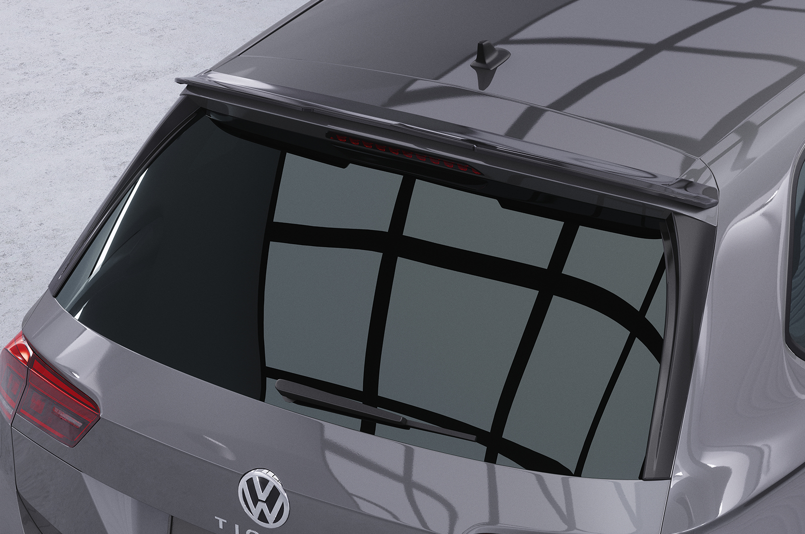 Becquet / Extension CAP pour VW Tiguan 2 (Typ AD1) Allspace (depuis 2017) - Fabriqué en ABS (6 finitions au choix)