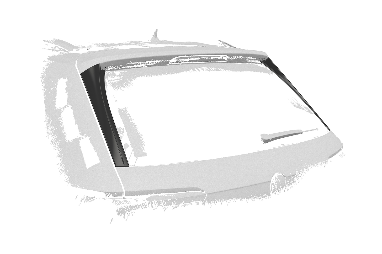 Becquet / Extension CAP pour VW Tiguan 2 (Typ AD1) Allspace (depuis 2017) - Fabriqué en ABS (6 finitions au choix)
