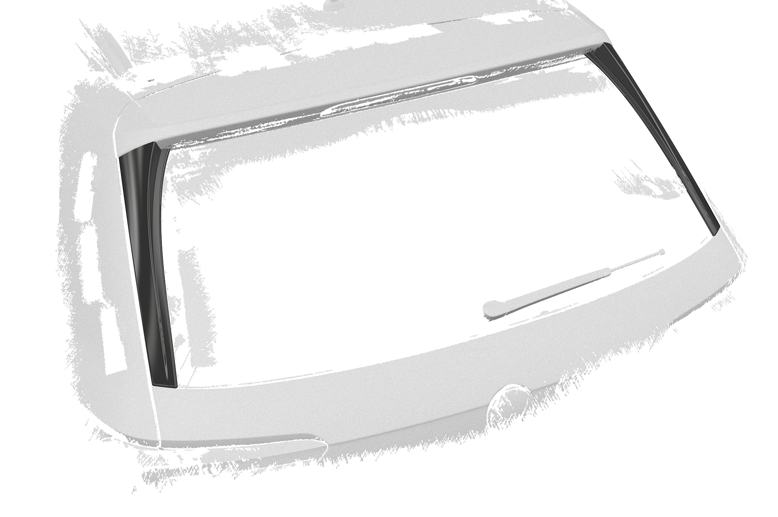 Becquet / Extension CAP pour VW Tiguan 2 (Typ AD1) Allspace (depuis 2017) - Fabriqué en ABS (6 finitions au choix)