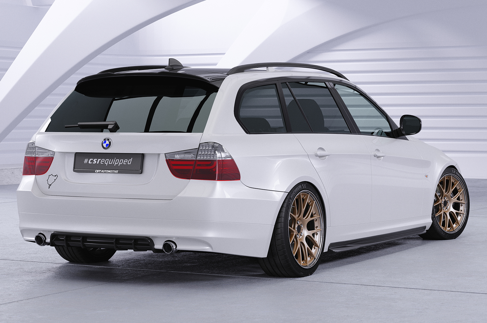 Becquet / Extension CAP pour BMW Série 3 E91 break (09/2005-05/2012) - Fabriqué en ABS (6 finitions au choix)