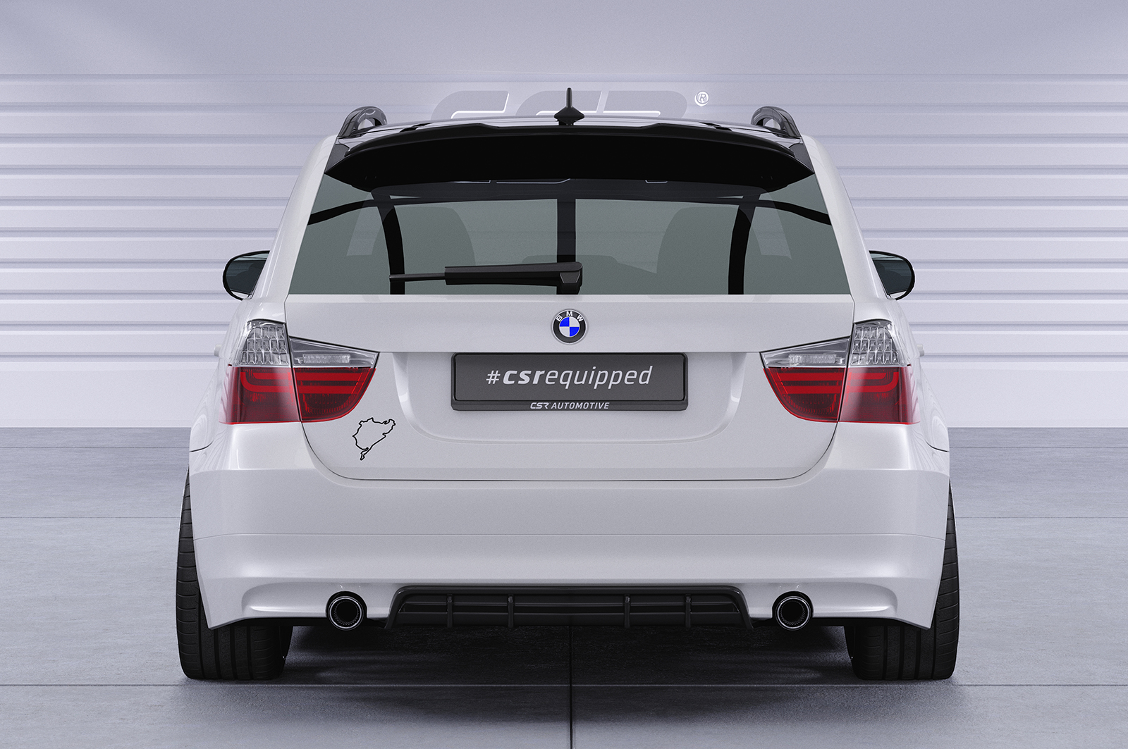 Becquet / Extension CAP pour BMW Série 3 E91 break (09/2005-05/2012) - Fabriqué en ABS (6 finitions au choix)