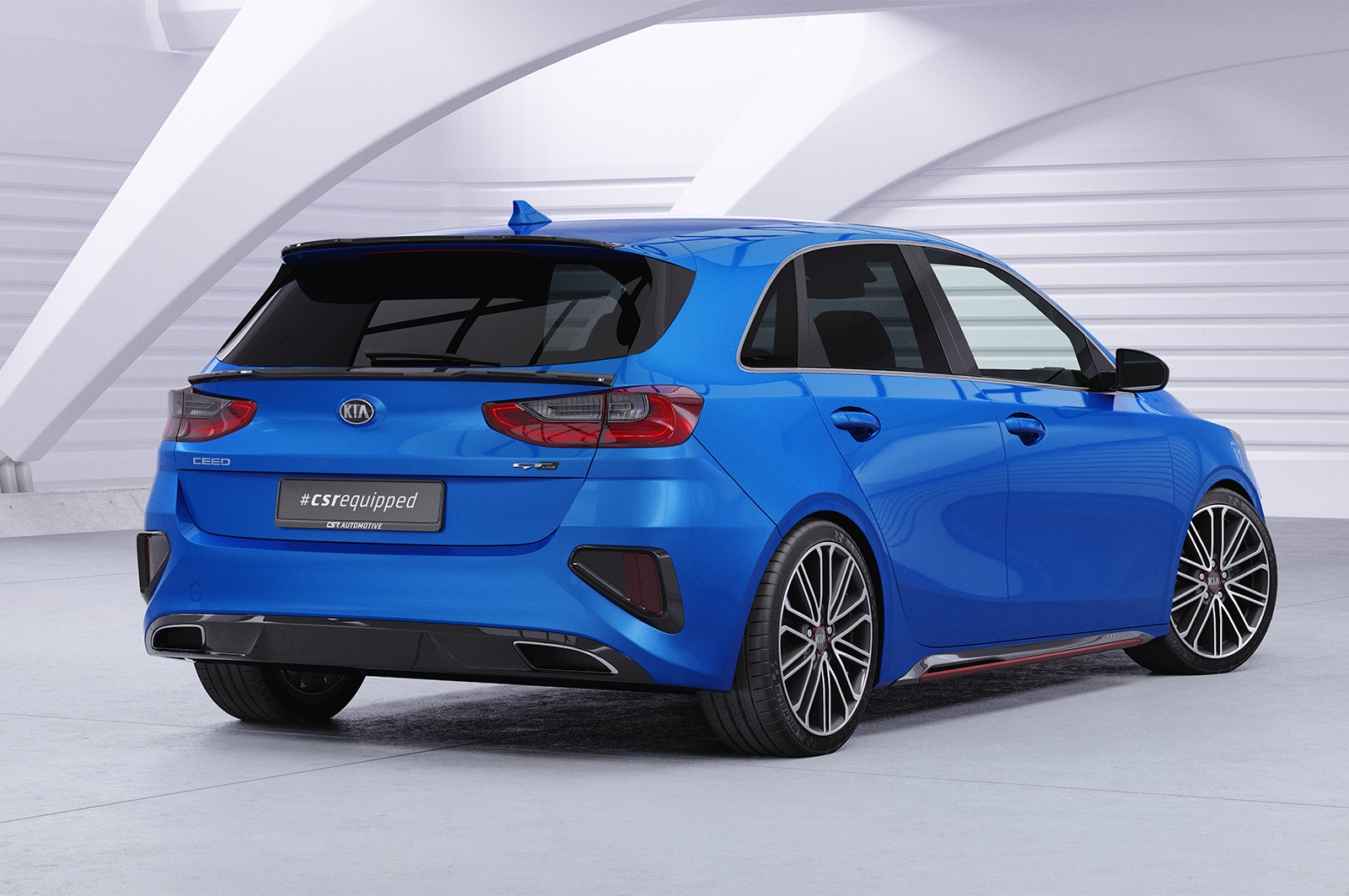 Becquet / Extension CAP pour Kia Ceed (CD) hatchback (2018-2021) - Fabriqué en ABS (6 finitions au choix)
