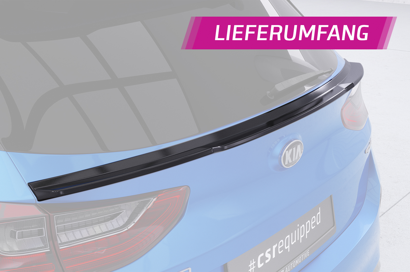 Becquet / Extension CAP pour Kia Ceed (CD) hatchback (2018-2021) - Fabriqué en ABS (6 finitions au choix)