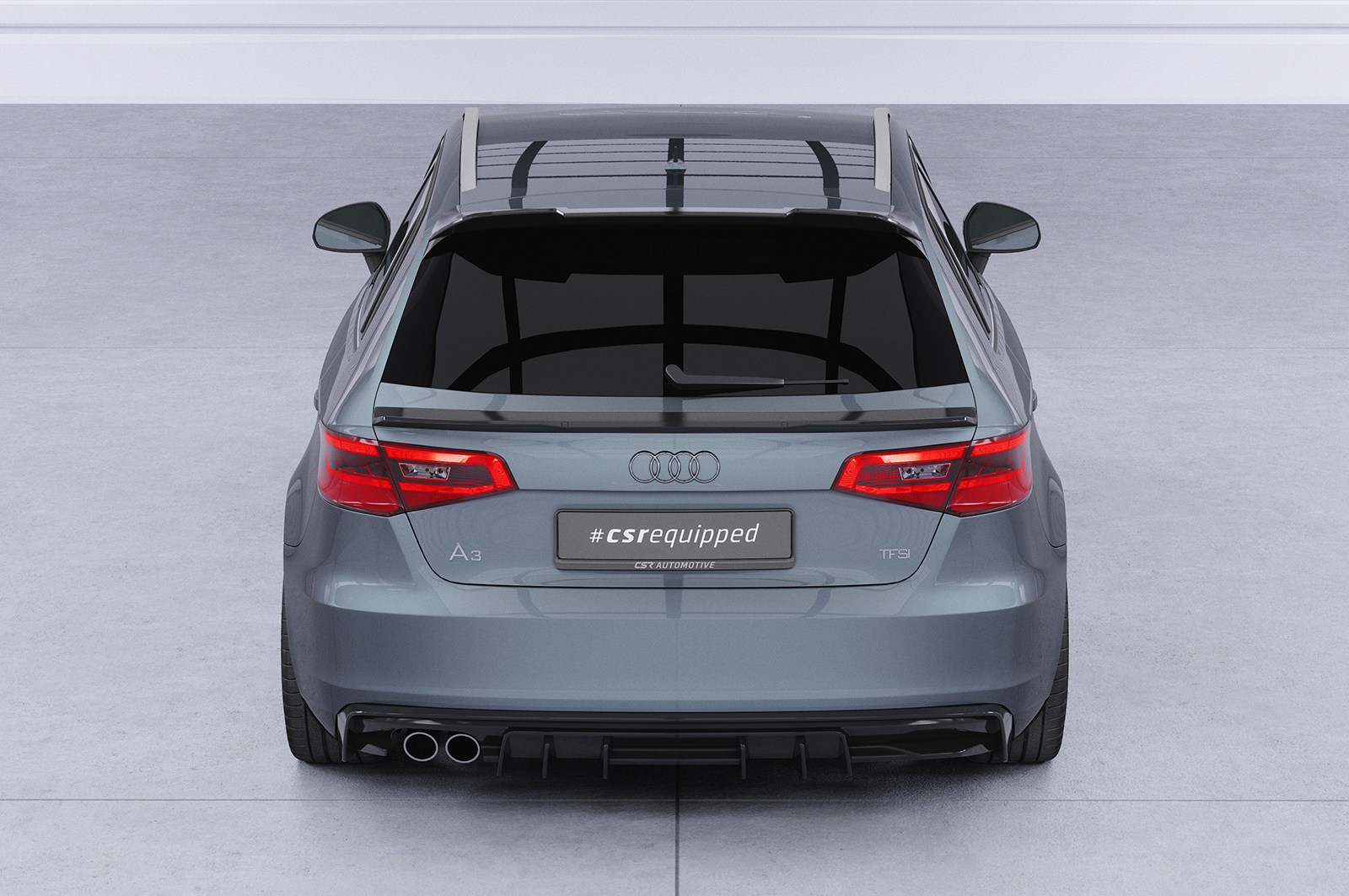 Becquet / Extension CAP pour Audi A3 8V 3 et 5 portes (2012-2020) - Fabriqué en ABS (6 finitions au choix)